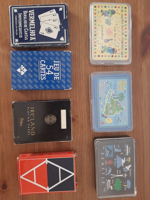 Naipes cartas tarot fournier gaudi caixa madeira baralhos mini baralho