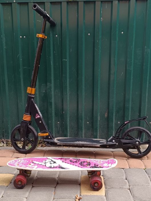 Самокати(скейт та пеніборд у подарунок до кожного)