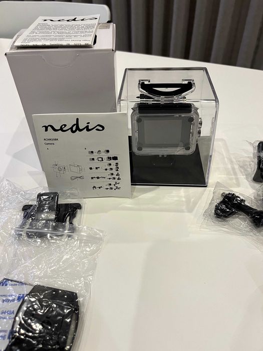 Action Camera Nedis ACAM20BK (ainda na caixa, com acessórios)