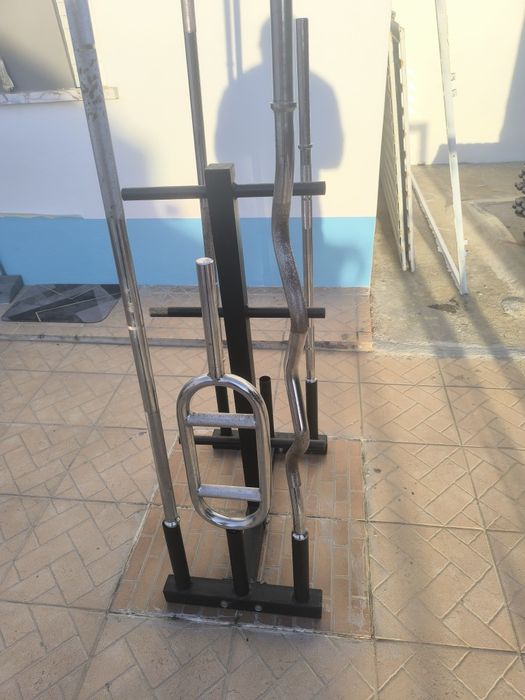 Barras musculação 28mm (direitas + W + tríceps)