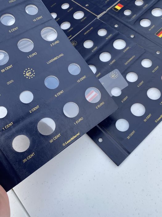 Листи для монет євро Leuchtturm vista euro 8шт