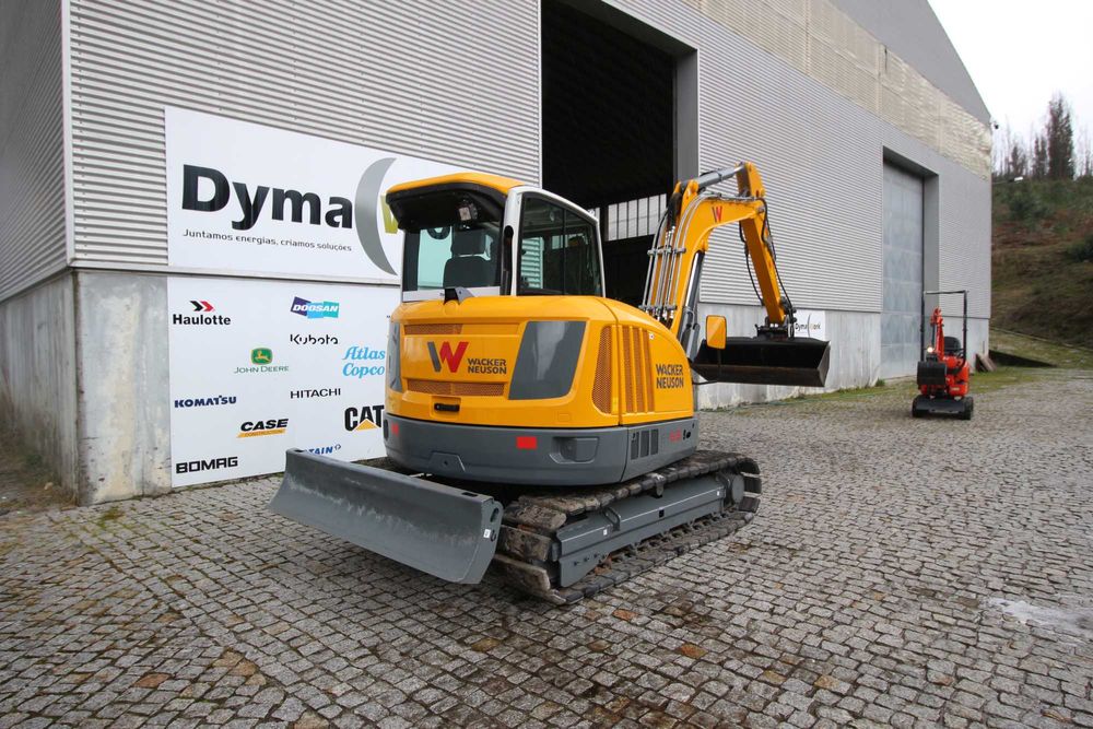 Mini Giratória Wacker Neuson ET 65 Balde Limpeza Hidráulico luzes 360