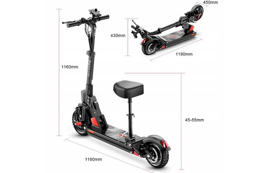 Hulajnoga BOGIST C1 Pro-Z siedziskiem-Składany 750 W 45 km/h