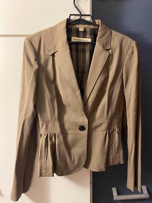 BURBERRY markowy żakiet w kolorze fango r. 38