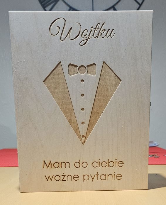 Skrzynka na alkohol dla Świadka Wojtka Wojciecha Ślub wesele