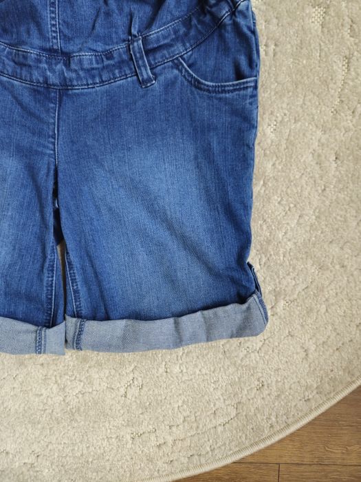 Ciążowe ogrodniczki jeansowe bpc bonprix mama szorty bermudy denim 36 / S
