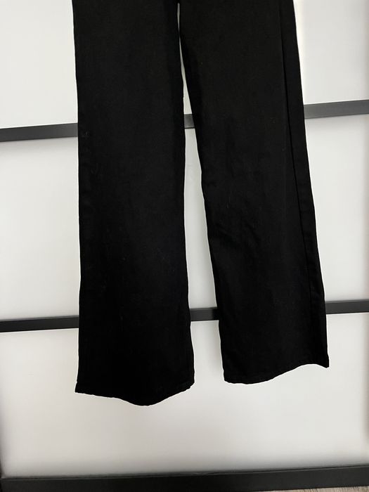Nowe czarne jeansy damskie Junkyard 25 wide leg szerokie