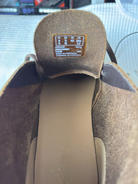 Полуботинки фірми Clarks Англія 42,5 розмір натуральна шкіра -нубук