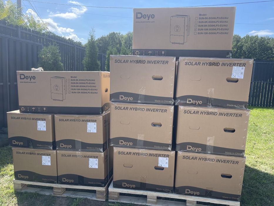 Акумулятори, Інвертори Deye 8; 12 ; 15  Квт! УСТАНОВКА!