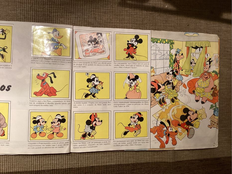 Caderneta de cromos MICKEY STORY. Walt Disney. 1985. Completa.