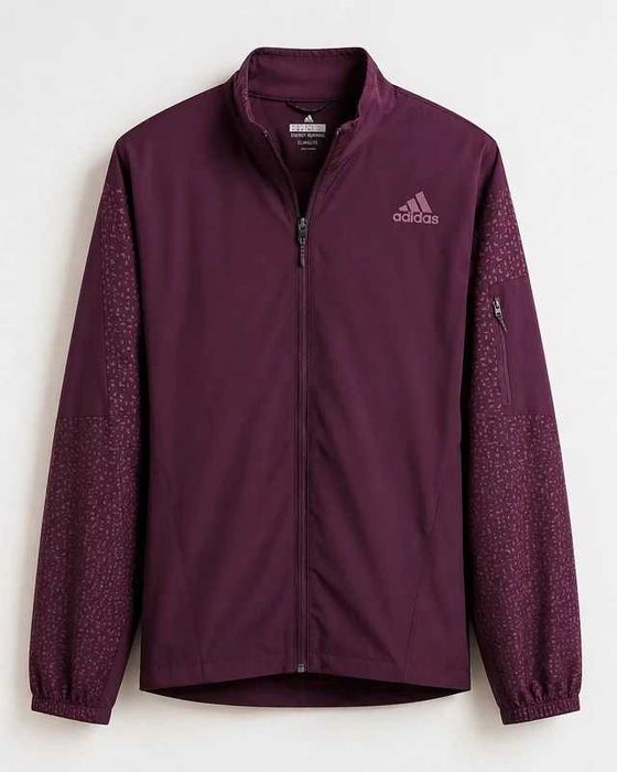 Adidas Wiatrówka M Kurtka Sportowa Running Climalite Bordowa Lekka
