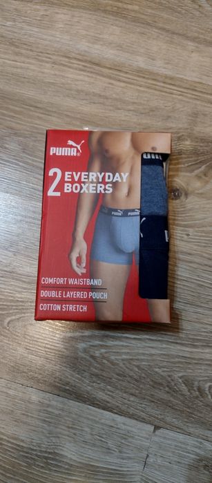 Bokserki męskie puma L 2pak grafitowy i granatowe