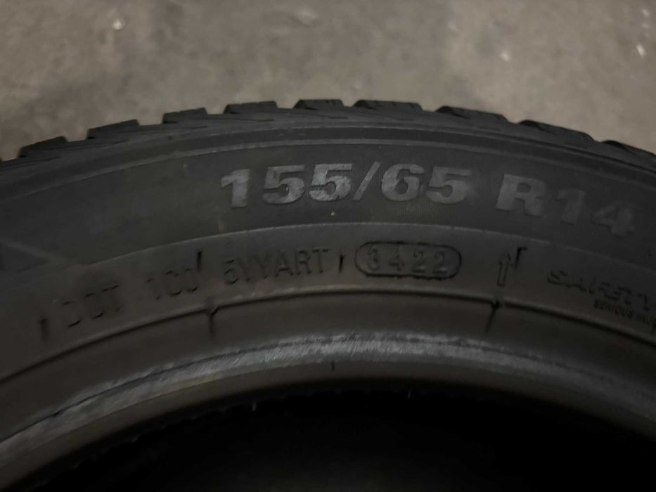 2X OPONY CAŁOROCZNE 155/65R14 75T Kumho Solus 4S HA32 6.6MM 2022R