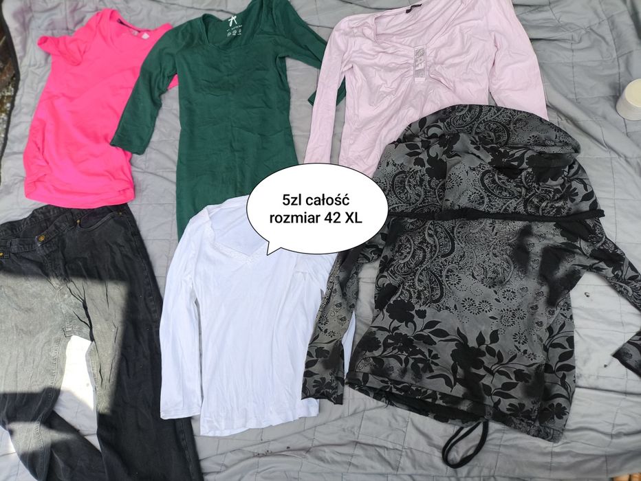 Zestaw ubrań bluzka z długim rękawem 42 XL