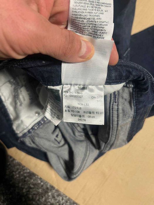 Джинси Levi’s 511 Slim Fit W36 L32 оригінал темно-сині чоловічі