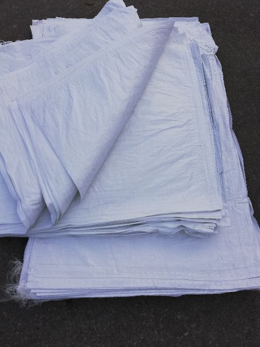 Worki na gruz PP, mocne białe, 55x80 cm