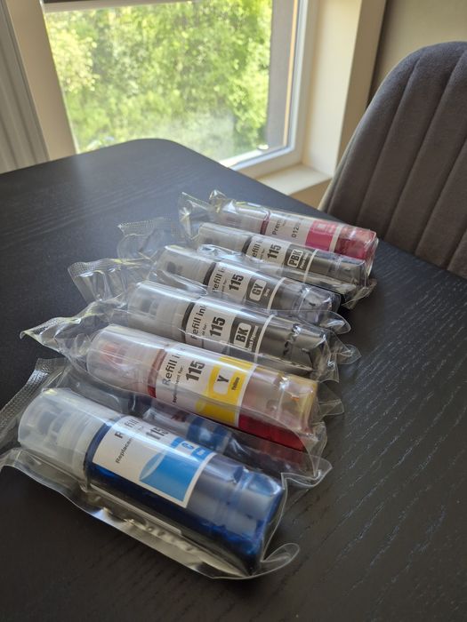 Zamienniki tuszu Epson 115 zestaw 6 sztuk – EcoTank L8160 i L8180