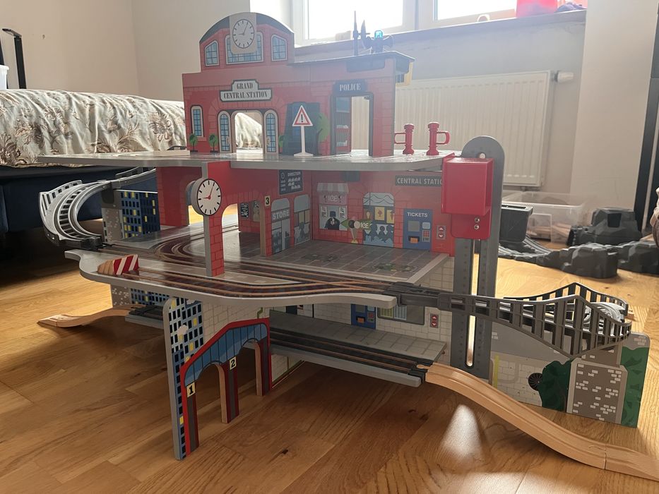 Dworzec tory drewniane Playtive