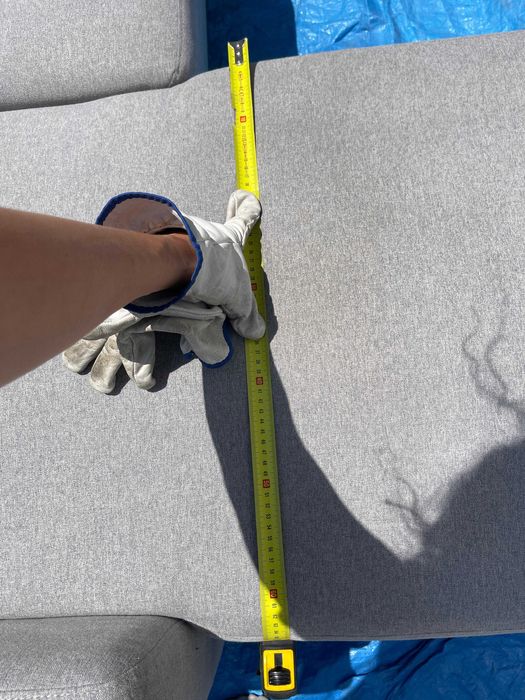 Sofa  Chaise longue 3 lugares  - Cinza estilo escandinavo