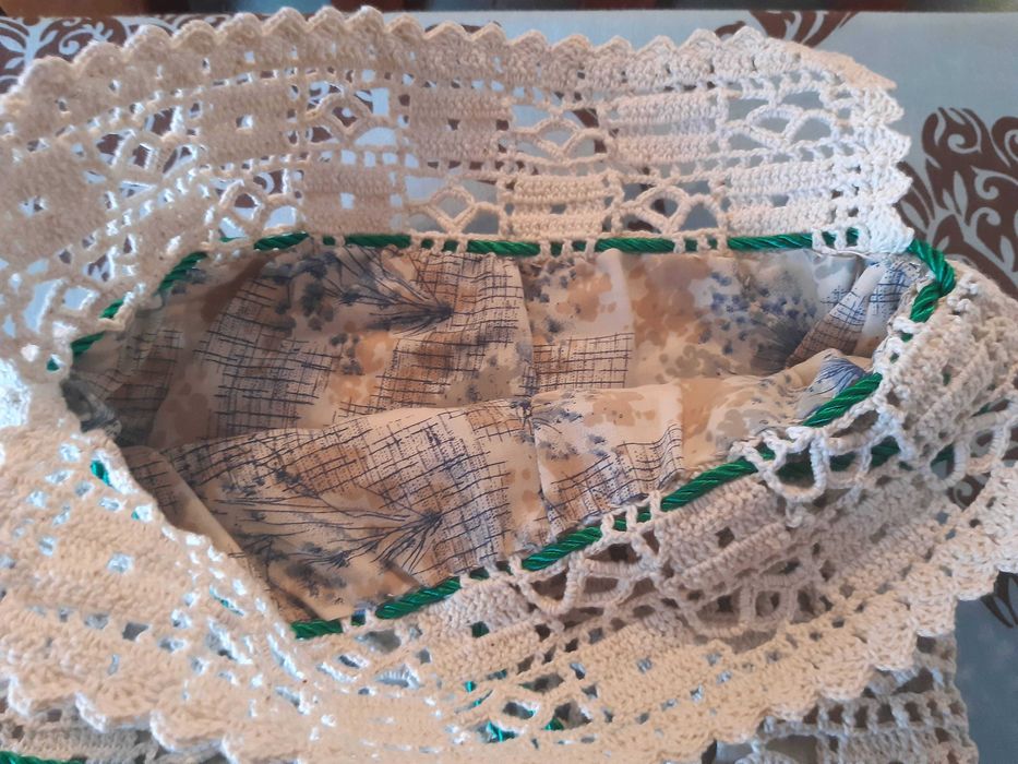 Saco vintage renda, 28x41cm, artesanato, nunca usado