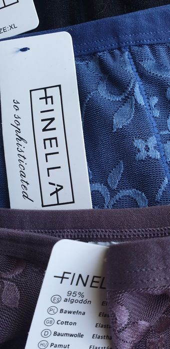 3×Damskie majtki figi z wysokim stanem 2XL Finella