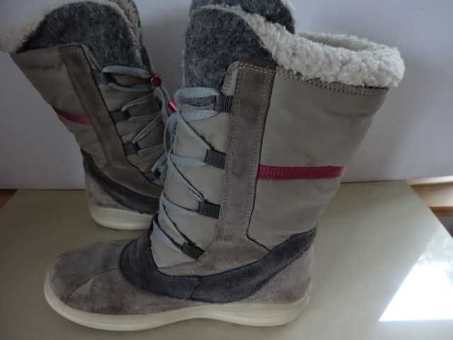 Buty ECCO roz 38 GORE-TEX Ocieplane Zimowe Śniegowce Damskie