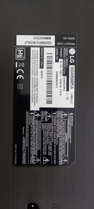 TV LG 55' SK9500 Ultra HD 4K