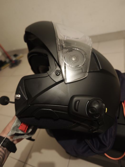 Capacete schuberth c4 pro/ intercomunicador sena