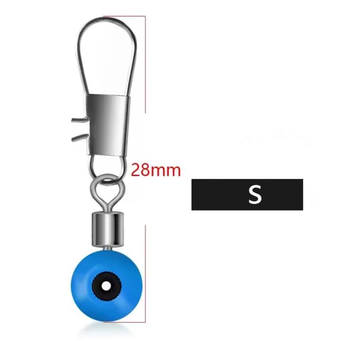 Krętlik z agrafką do spławika - 5szt - dł. 28mm