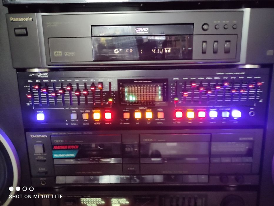 Korektor graficzny, equalizer oktawowy Soundcraft -pink noise