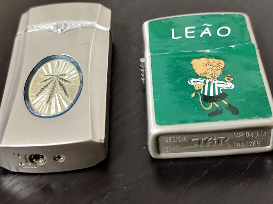 Lote de 14 Isqueiros Metálicos (Vintage)