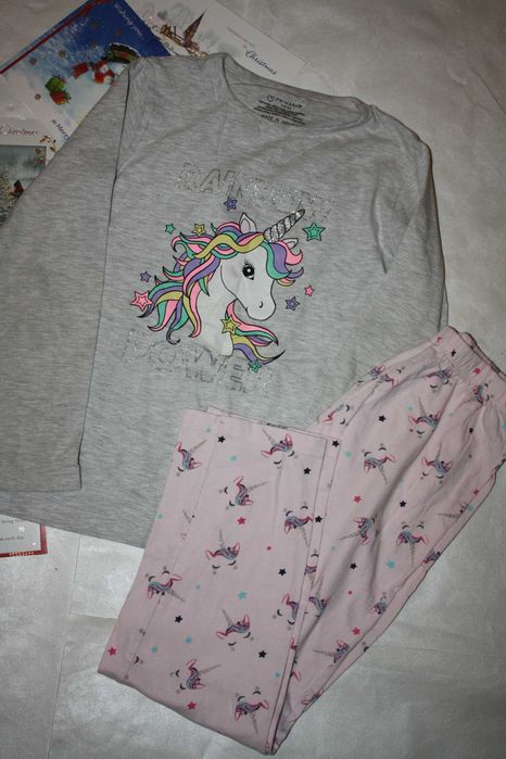 Піжама котонові ф.primark "єдиноріг" 9/10 років ,р-140,відмінний стан
