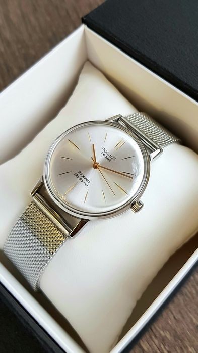 Годиник Poljot de luxe 23 jewels Полёт 23 камня механика cal 2209 ССCР