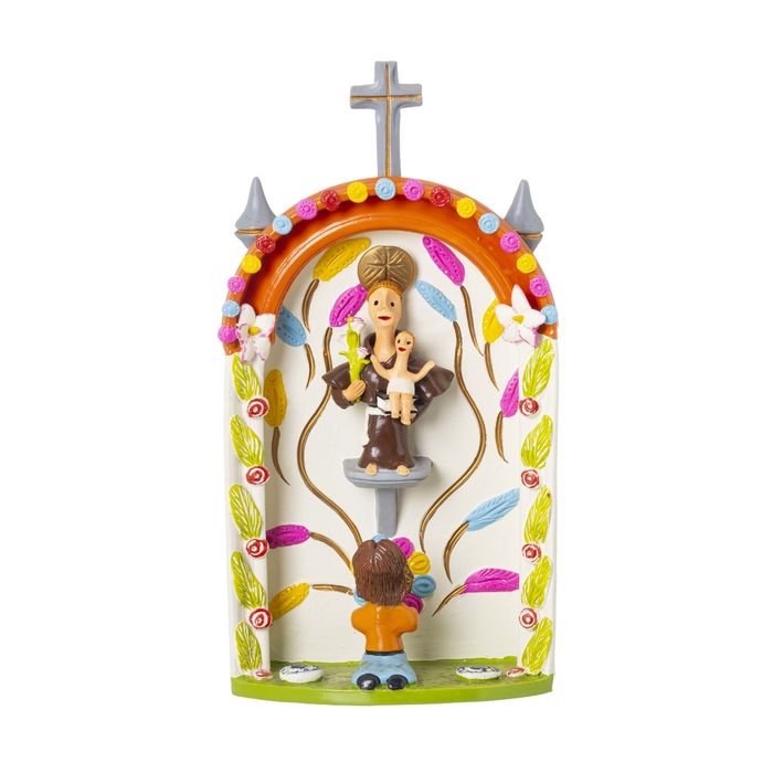 Arte Sacra - Moiséis Baraça - 'Oratório com Santo António'