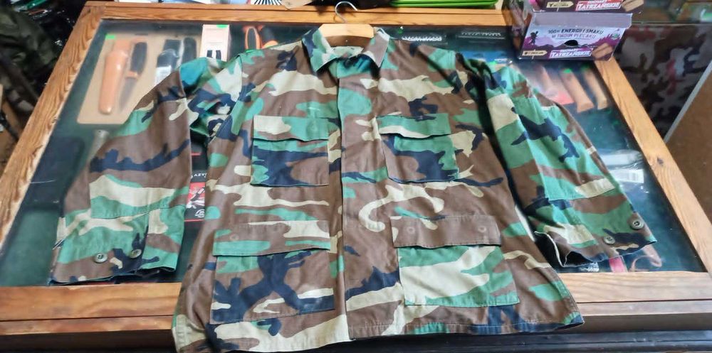 Bluza Mundurowa BDU Coat Hot Weather Woodland US Army Medium Short Ripstop