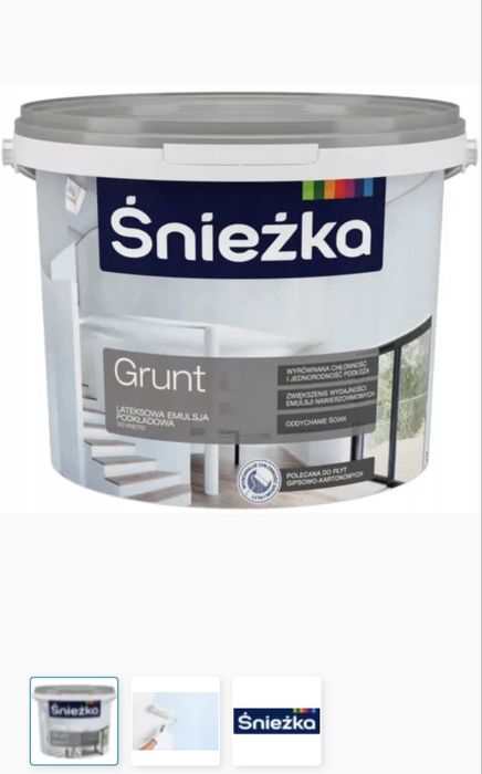 Grunt Śnieżka nowa farba 15l
