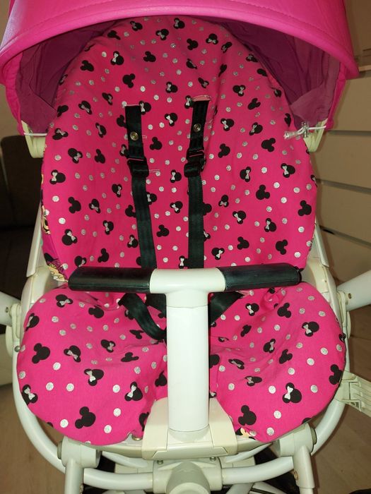 Wozek spacerowy spacerówka Quinny moodd dziewczynki ubranko myszka min