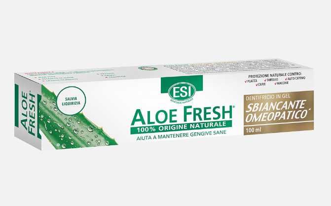 2 "Pastas Dentífrica Aloe Fresh Withening Homeopatica"