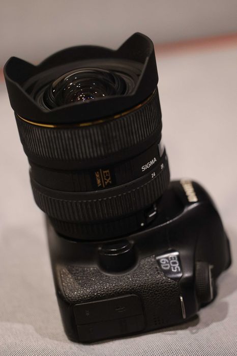 Câmara Canon DSLR 6D + Sigma 12-24mm f/4.5-5.6 EX DG HSM