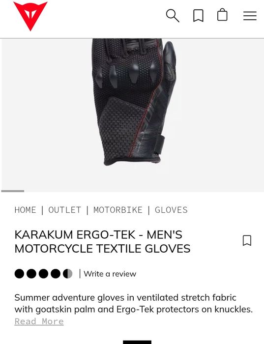Luvas Dainese novas