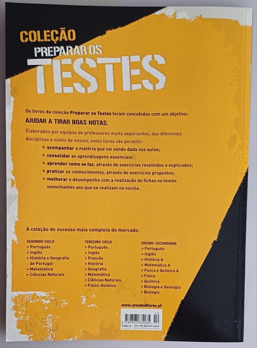 Livro de apoio escolar "Preparar os testes Físico-Química 8"