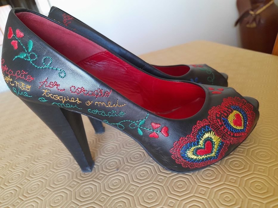 Sapatos Namorarte, Namorar Portugal,  Lencos dos Namorados, tamanho 38