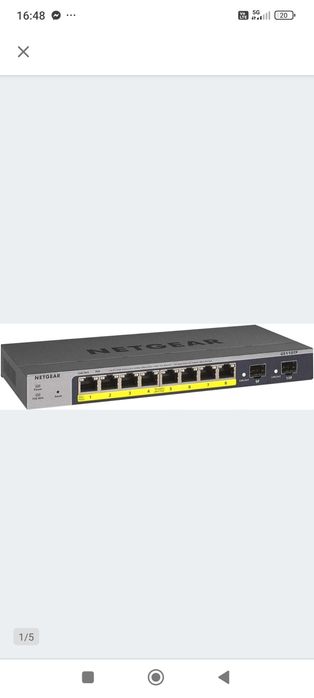 Switch zarządzalny Netgear GS110TP-200EUS