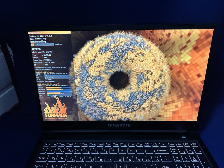 Потужний ігровий ноутбук Gigabyte G5 KF (i5-12500H / RTX 4060 8GB / 16GB RAM / 512GB SSD)