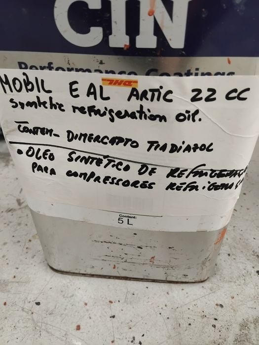Oleo sintético refrigeração compressores Mobil eal arctic 22 cc