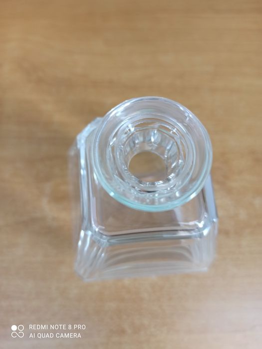 Kryształowy flakon / karafka z korkiem – szkło dekoracyjne