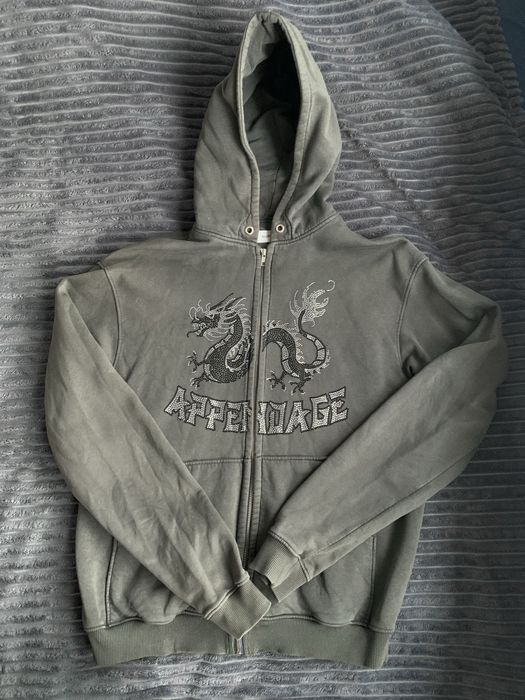 Bluza an-appendage smok diamenciki oversize rozmiar s