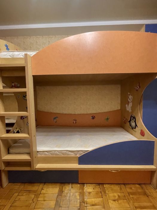 Детский гарнитур двухспалка +шкаф