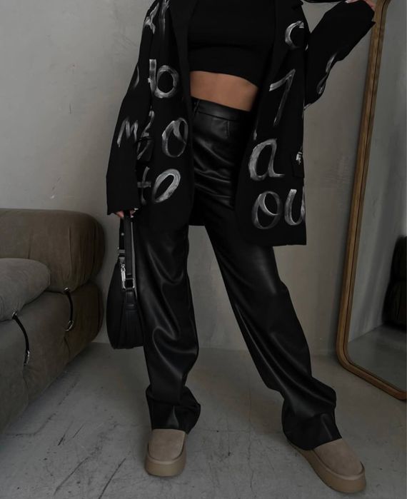 Брюки з еко шкіри штаны с эко кожы жіночі брюки