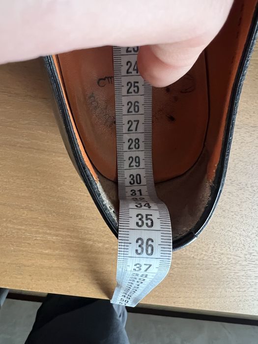 Класичні туфлі Santoni [чорні; 10.5(44.5-45)]